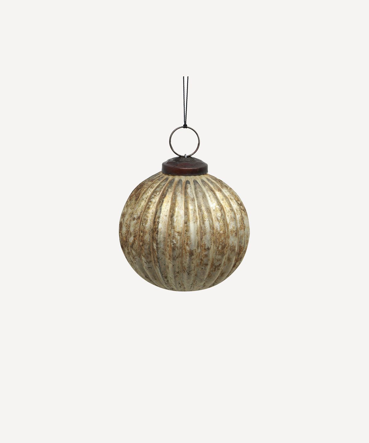 Ribbed Champagne Bauble