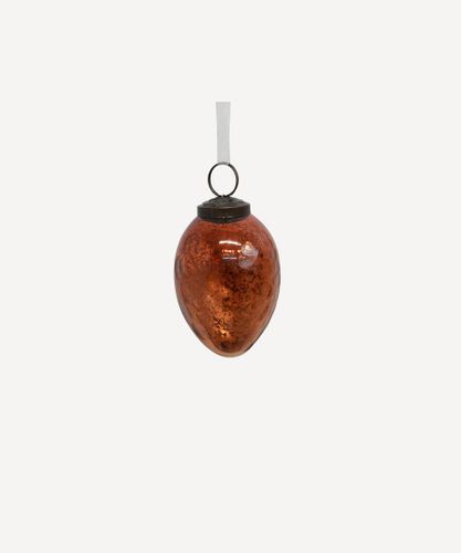 Sandblasted Ovate Bauble Copper