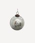 Large Sandblasted Silver Bauble