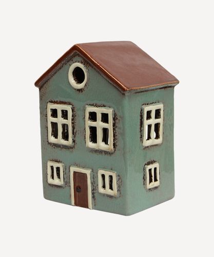 Alsace Tea Light House Light Blue