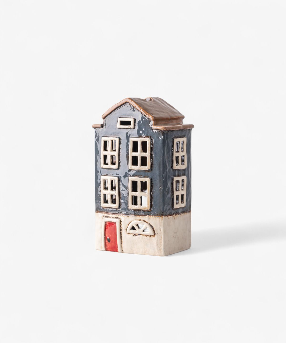 Alsace Tea Light House Nordic Navy