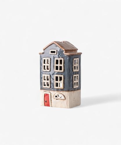 Alsace Tea Light House Nordic Navy