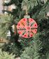 Enamel Bauble Pink Decoration