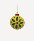 Enamel Bauble Yellow Decoration