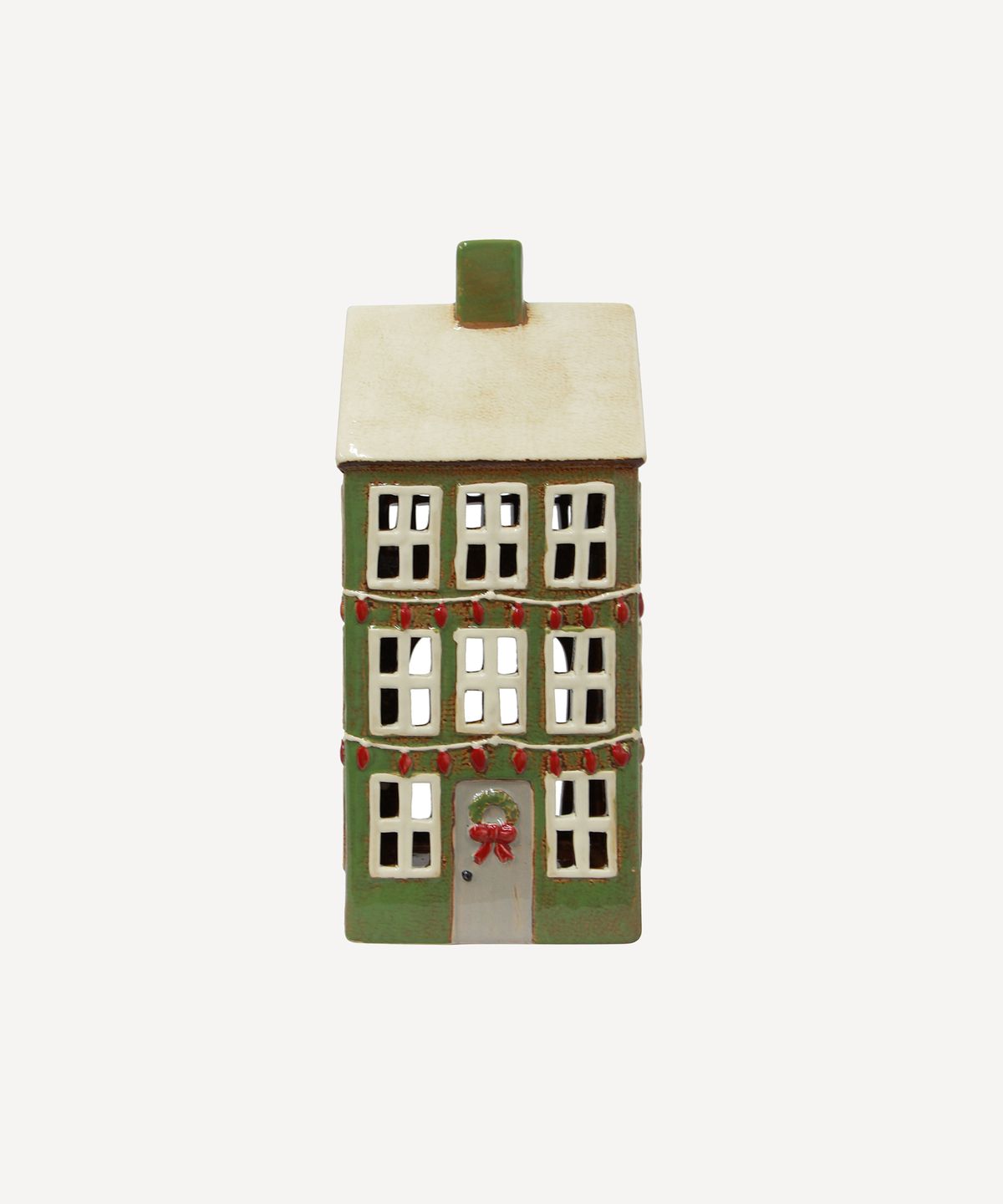 Alsace Tea Light Grande Chalet Christmas Green