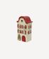 Alsace Tea Light Villa Christmas Stone with Red Shutters