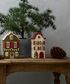 Alsace Tea Light Villa Christmas Stone with Red Shutters