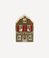 Alsace Tea Light House Christmas Green with Shutters