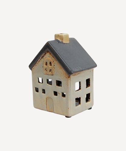 Villa Tea Light House Grey White