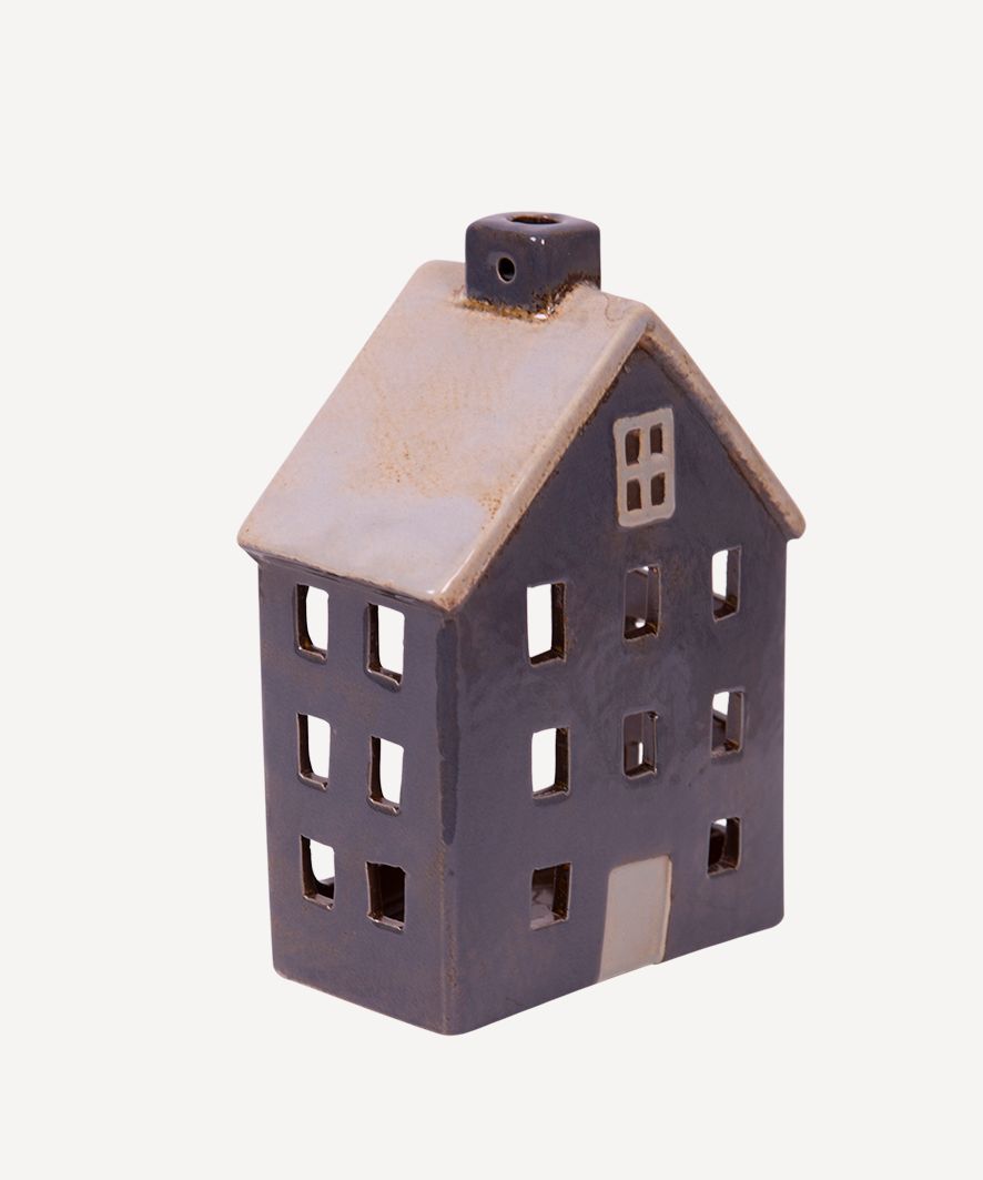 Alsace Tea Light Wide Chalet Grey