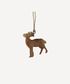 Tin Animal Hanging Decorations (4PC)