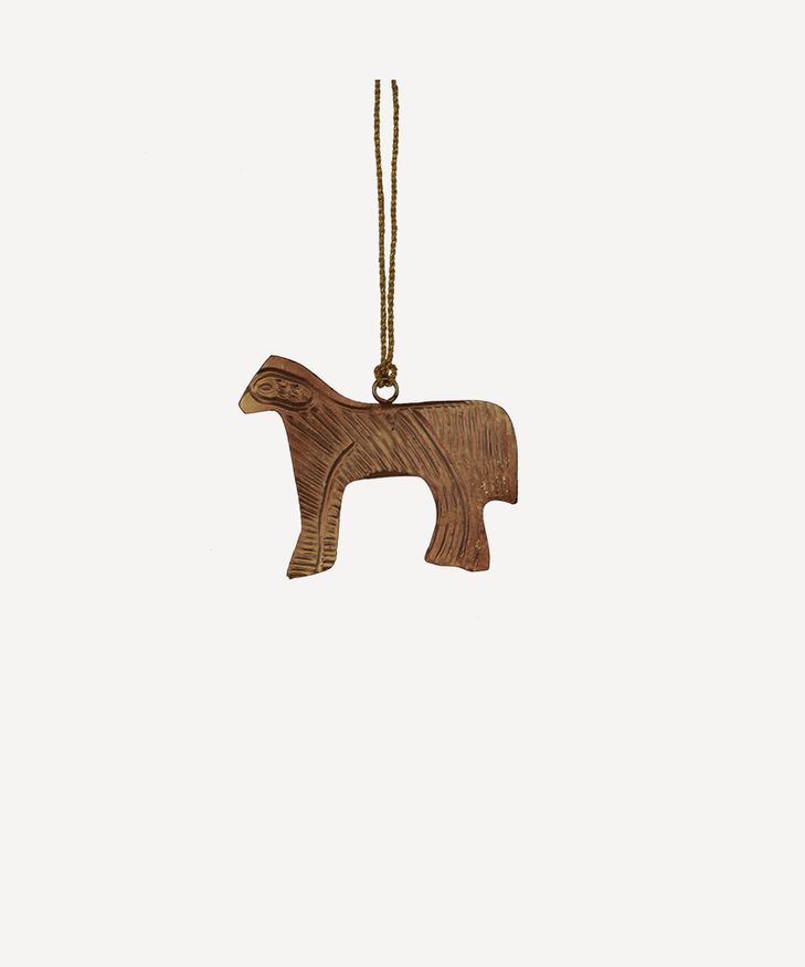 Tin Animal Hanging Decorations (4PC)