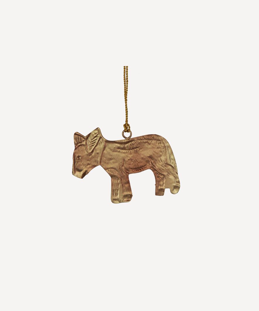 Tin Animal Hanging Decorations (4PC)