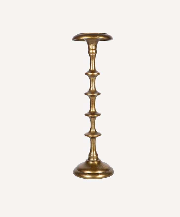 Ridged Pillar Candlestick Tall