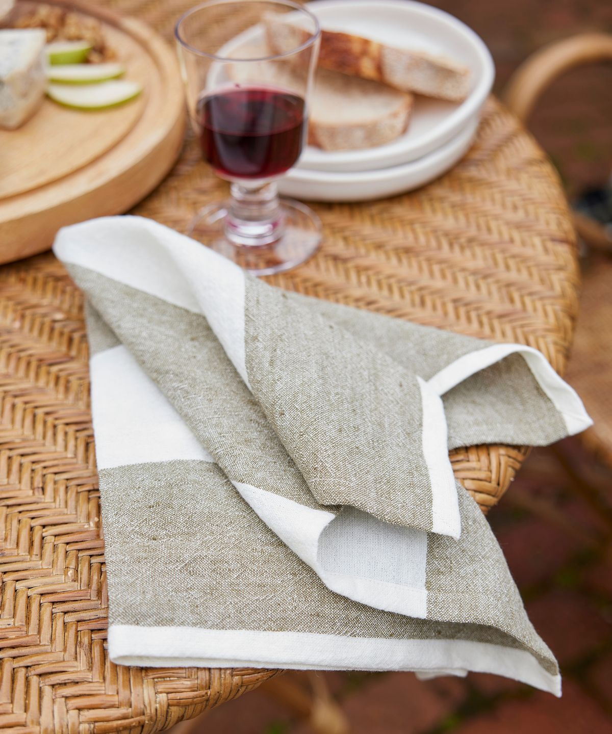 Stripe Napkin Olive