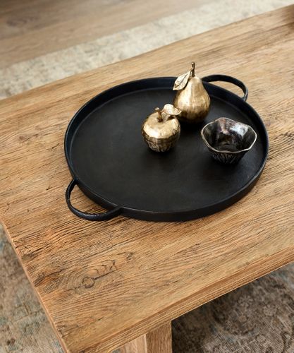 Balto Round Tray with Handles