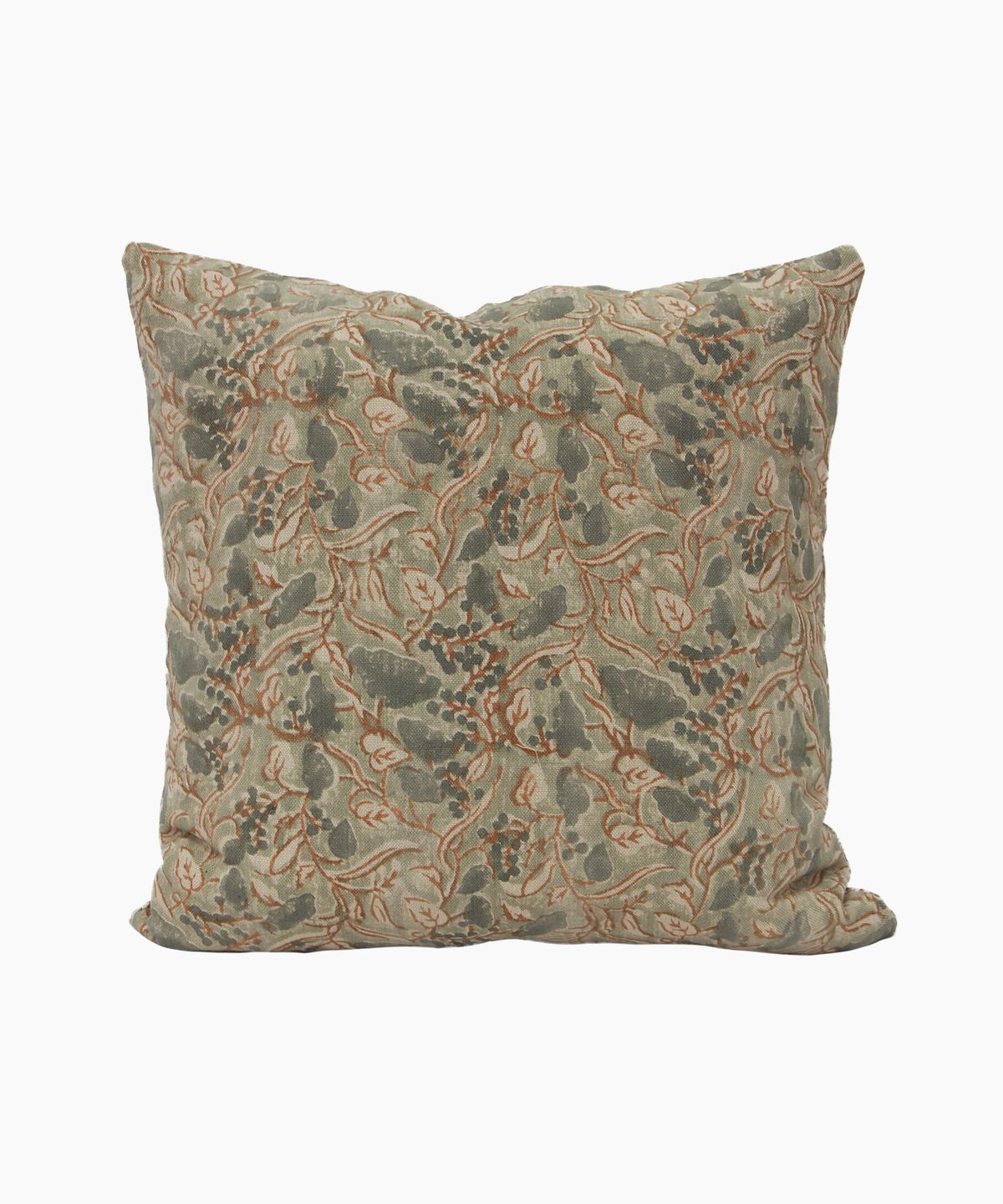Amira Floral Handblocked Cushion Cover