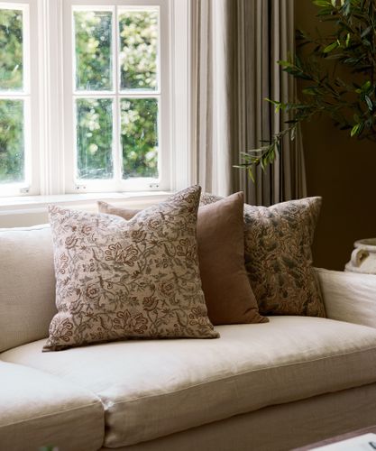 Savannah Floral Handblocked Cushion Cover