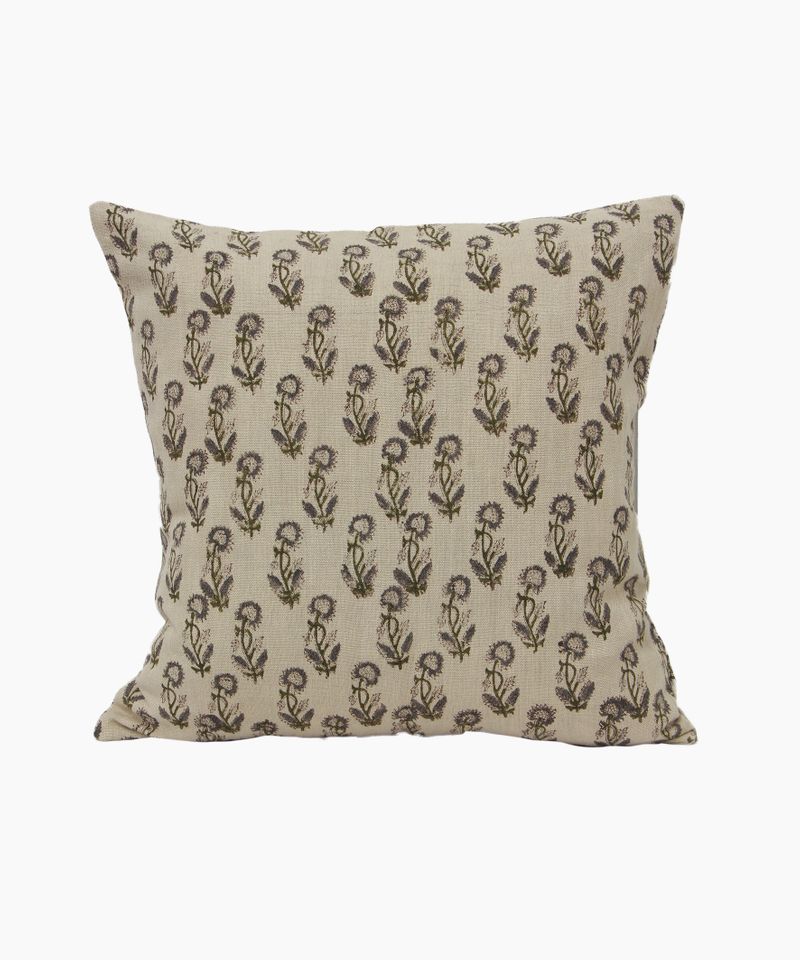 Liliana Floral Handblocked Cushion Cover