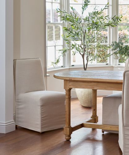 Ellie Slip Cover Dining Chair Natural