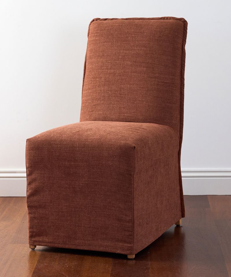 Ellie Slip Cover Dining Chair Rust