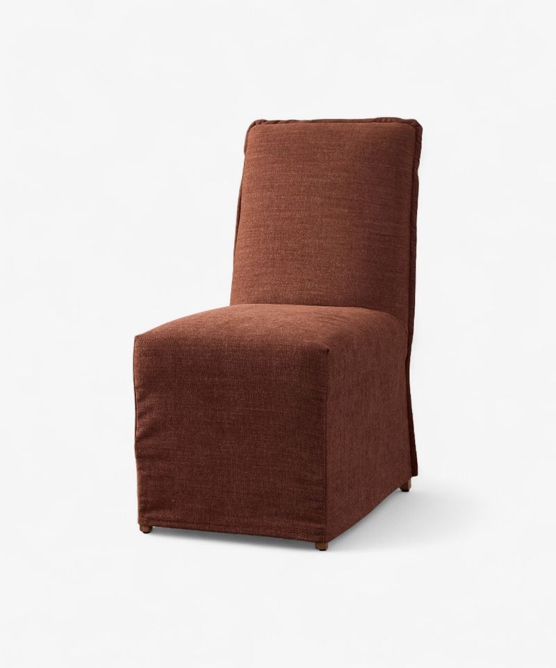 Ellie Slip Cover Dining Chair Rust