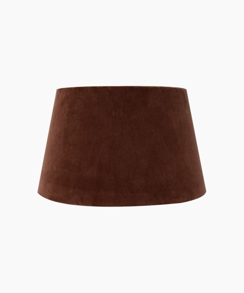 Tapered Drum Velvet Shade Cinnamon 40cm