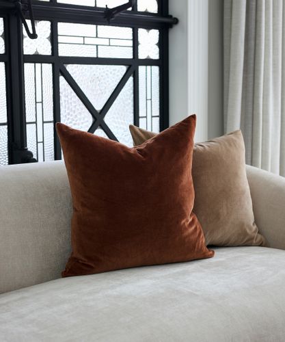 Velvet Cushion Cover Cinnamon
