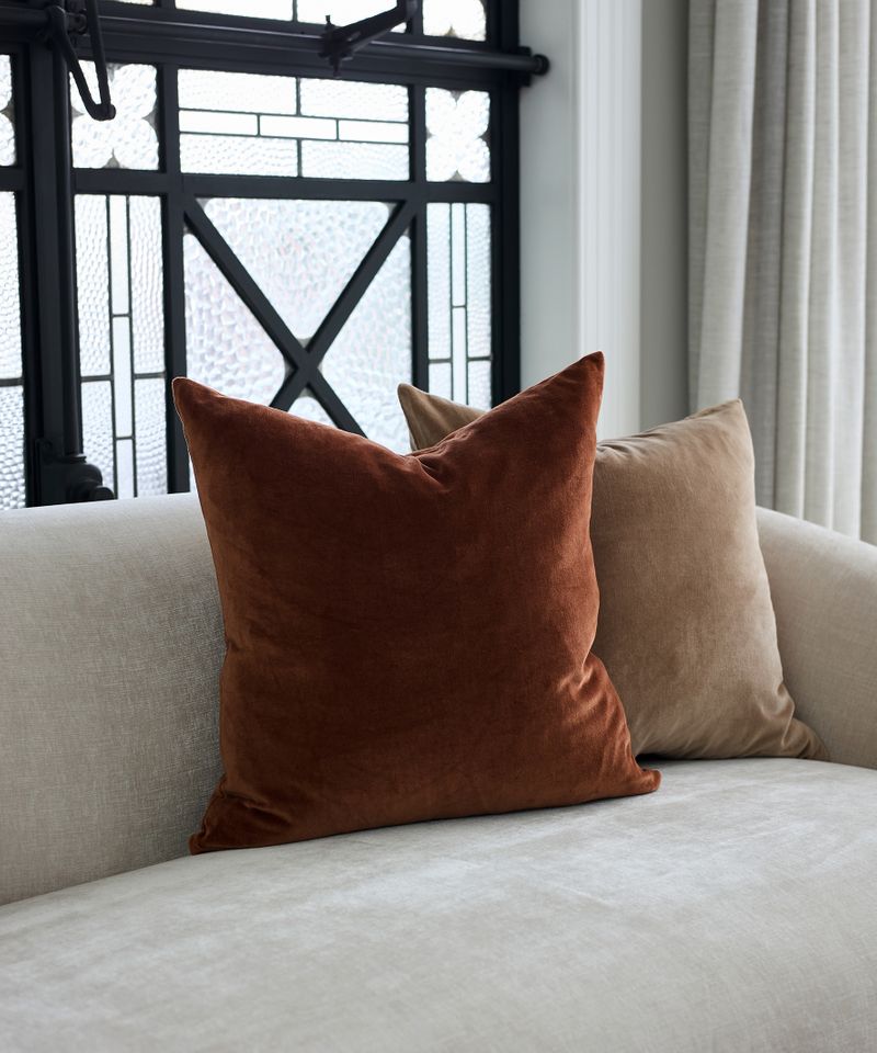 Velvet Cushion Cover Cinnamon