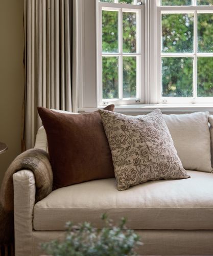 Velvet Cushion Cover Brown