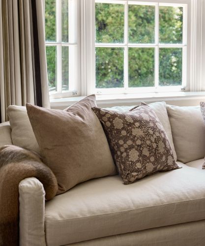 Velvet Cushion Cover Beige