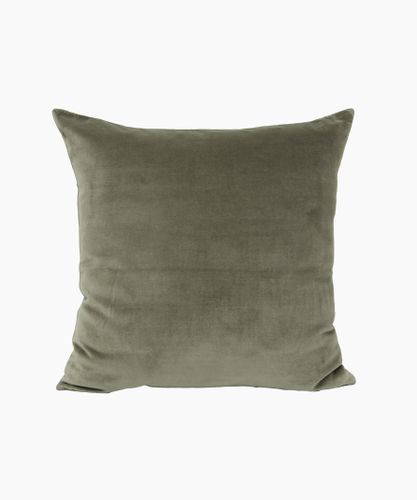 Velvet Cushion Cover Light Olive