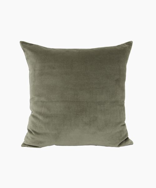 Velvet Cushion Cover Light Olive