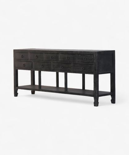 Miguel Sideboard 9 Drawers Black