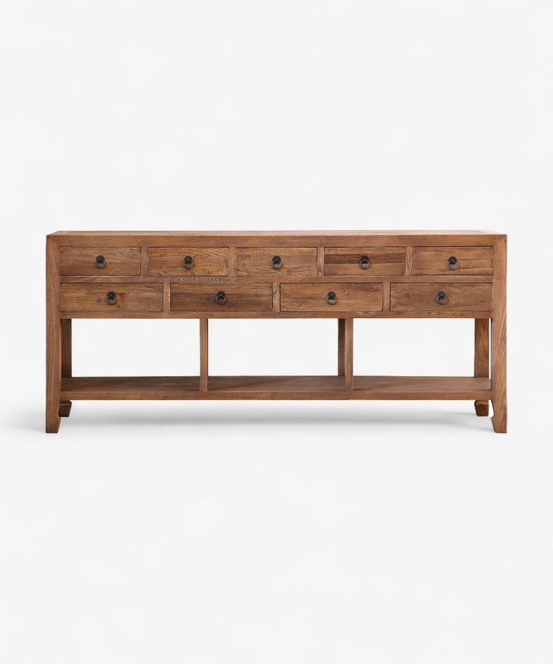 Miguel Sideboard 9 Drawers Natural