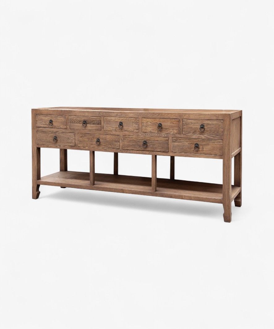 Miguel Sideboard 9 Drawers Natural