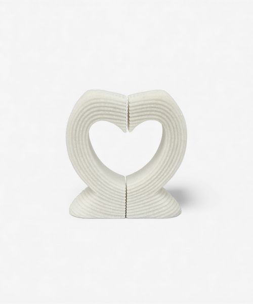 Heart Curved Book End