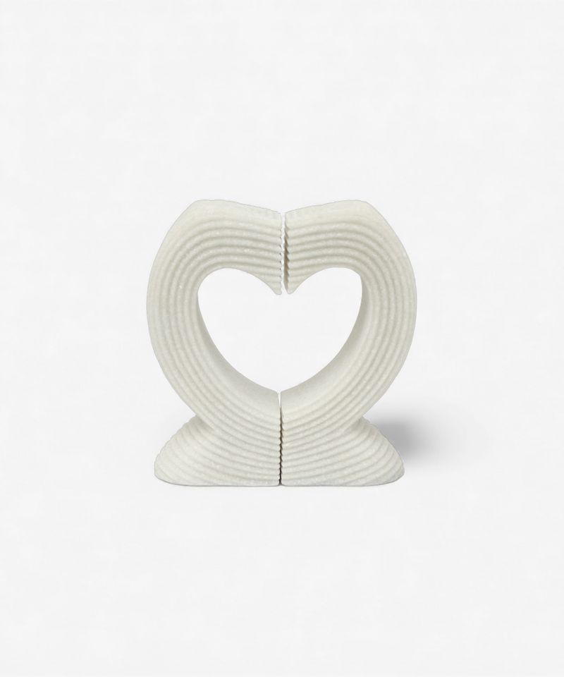Heart Curved Book End