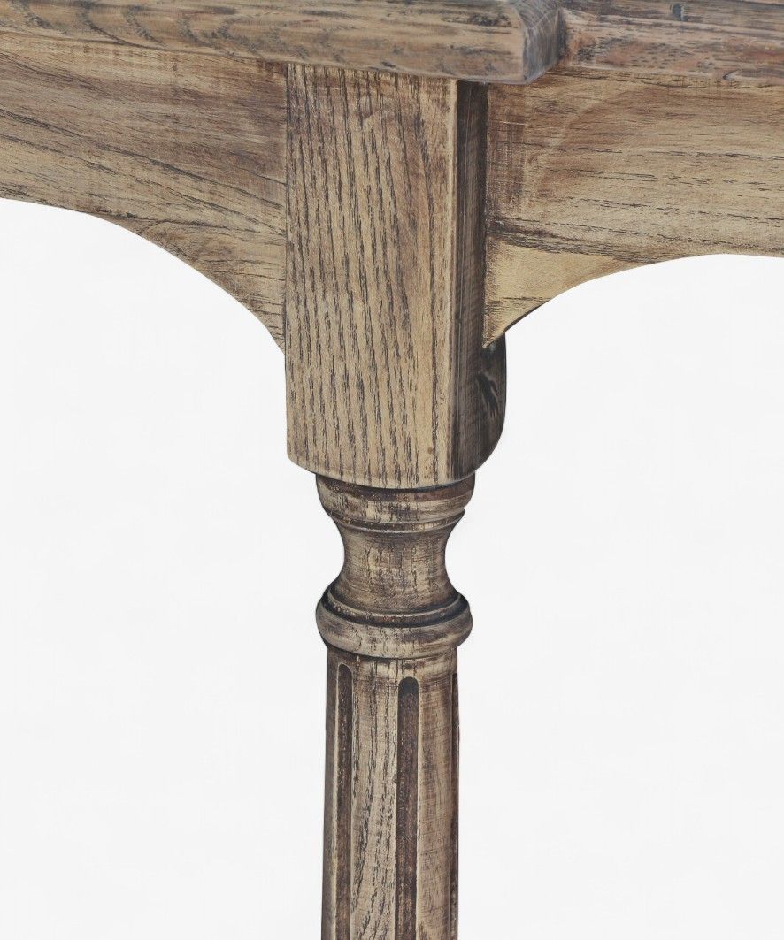 Breakfront Hall Table Reclaimed Oak