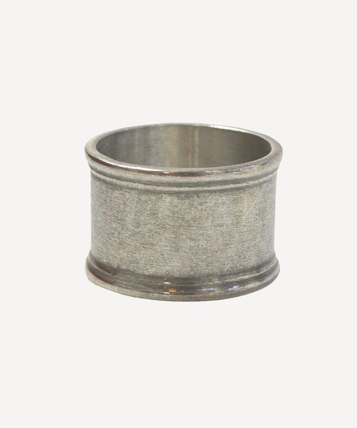 Round Pewter Napkin Ring (4PC)