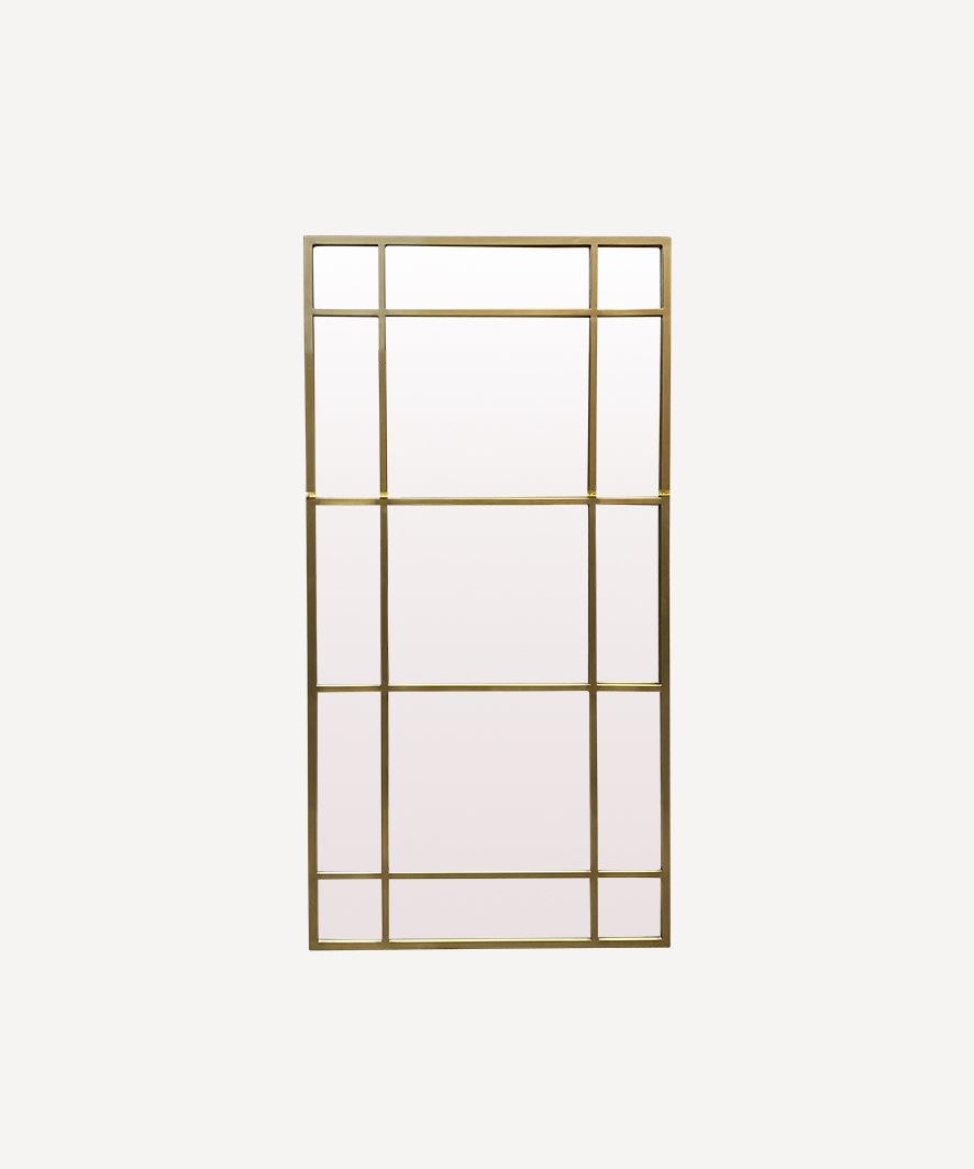 Gold Grid Mirror Full Length