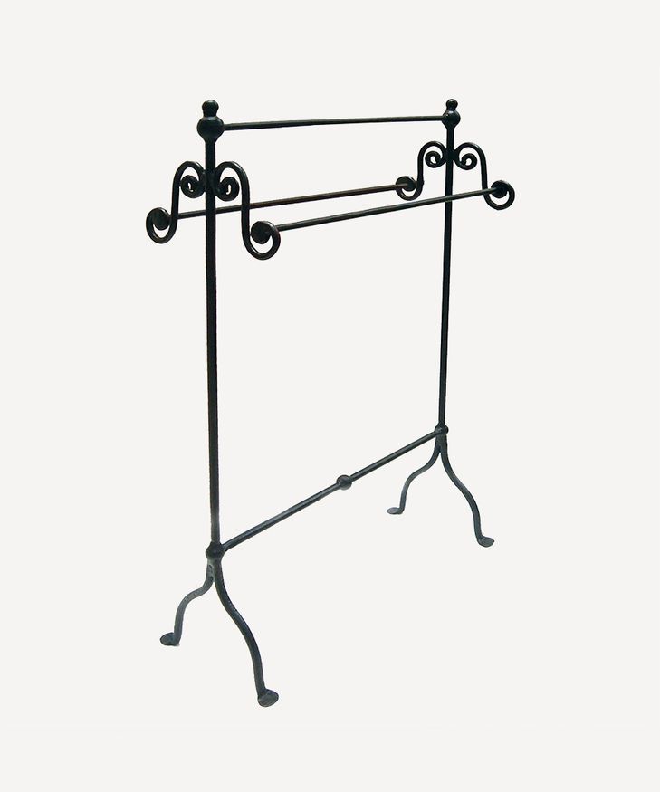 Black Iron Towel Rail