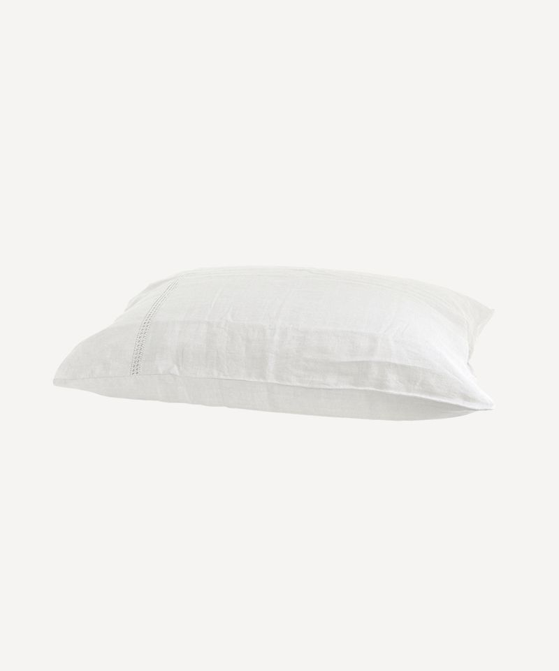 Emilie Linen Pillow Case Ecru  (2PC)