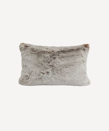 Chestnut Faux Fur Cushion Rectangle