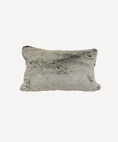 Glacier Faux Fur Cushion Rectangle