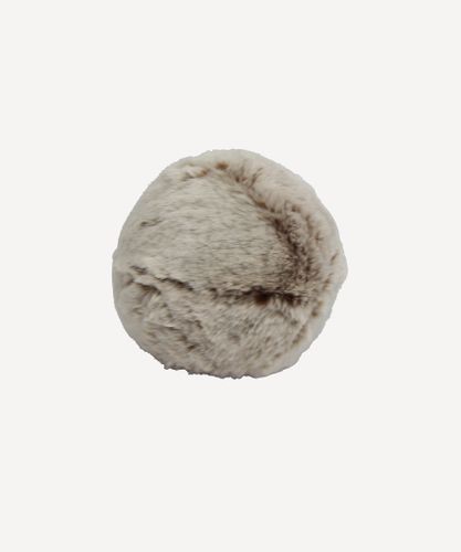 Chestnut Faux Fur Cushion Round Small