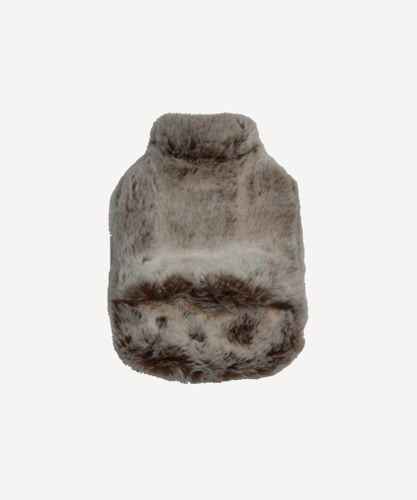 Chestnut Faux Fur Hot Water Bottle Cover