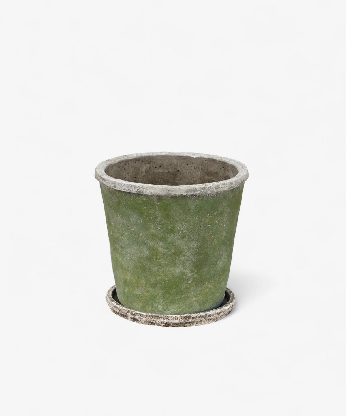 Evergreen Plant Pot & Saucer Large