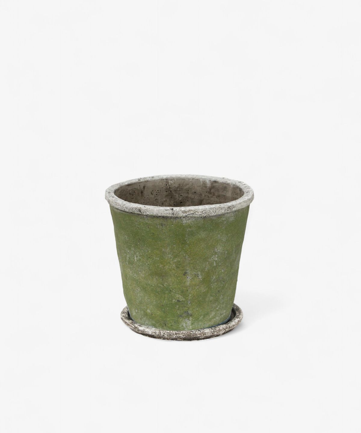 Evergreen Plant Pot & Saucer Medium