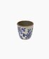 Blue Floral Herb Pot Large